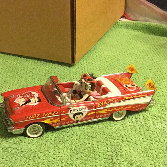 Betty Boop Other - Vintage Betty Boop Red and White Convertible Toy Car